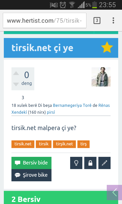 Di malpera hertist.comê de tirsik.net